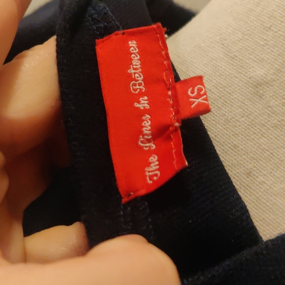 New! Vintage Retro Inspired The lines in between shirt/dress sz XS navy Cyber - Picture 7 of 9